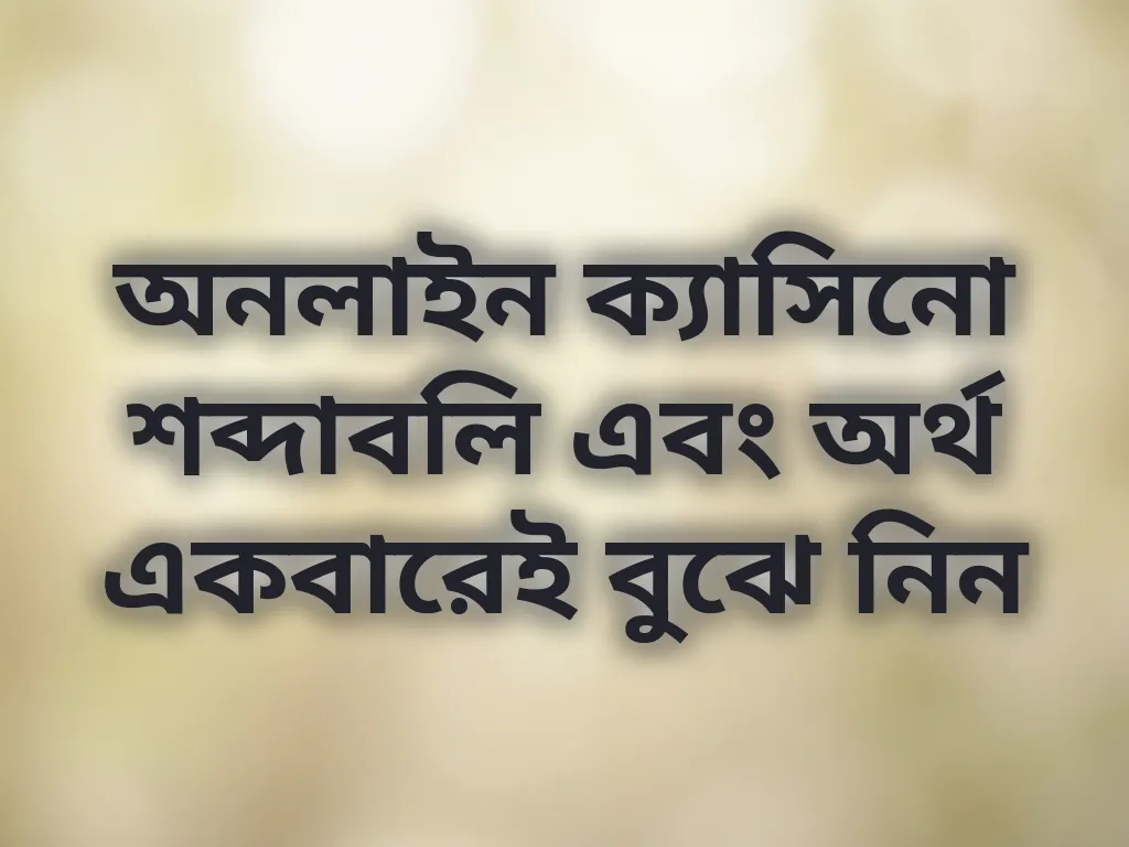 ক্যাসিনো টার্মস গাইড